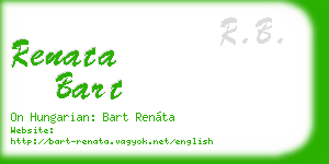 renata bart business card